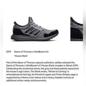 Game of thrones , Adidas Ultra boost men’s size 12